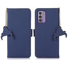 Leather Case Stands Flip Cover Holder A10D for Nokia G310 5G Blue