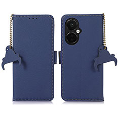 Leather Case Stands Flip Cover Holder A10D for OnePlus Nord CE 3 5G Blue