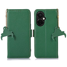 Leather Case Stands Flip Cover Holder A10D for Oppo K11x 5G Green