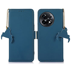 Leather Case Stands Flip Cover Holder A11D for OnePlus 11R 5G Blue