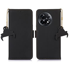 Leather Case Stands Flip Cover Holder A11D for OnePlus Ace 2 Pro 5G Black