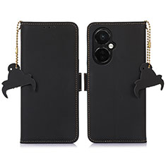 Leather Case Stands Flip Cover Holder A11D for OnePlus Nord N30 5G Black