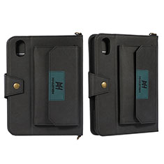 Leather Case Stands Flip Cover Holder AD1 for Apple iPad Mini 6 Black