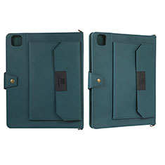 Leather Case Stands Flip Cover Holder AD1 for Apple iPad Pro 12.9 (2022) Green