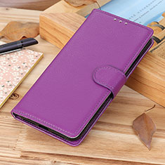 Leather Case Stands Flip Cover Holder AD3 for Google Pixel 8a 5G Purple