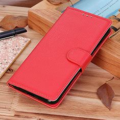 Leather Case Stands Flip Cover Holder AD3 for Google Pixel 8a 5G Red