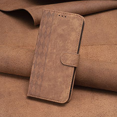 Leather Case Stands Flip Cover Holder B01F for Nokia G21 Brown