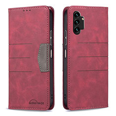 Leather Case Stands Flip Cover Holder B01F for Samsung Galaxy A13 4G Red