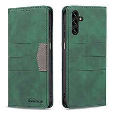 Leather Case Stands Flip Cover Holder B01F for Samsung Galaxy A13 5G Green