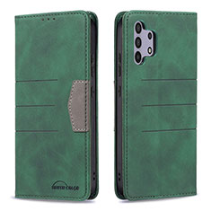 Leather Case Stands Flip Cover Holder B01F for Samsung Galaxy A32 4G Green