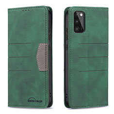 Leather Case Stands Flip Cover Holder B01F for Samsung Galaxy A41 Green