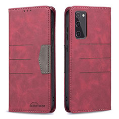 Leather Case Stands Flip Cover Holder B01F for Samsung Galaxy S20 FE 4G Red