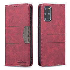 Leather Case Stands Flip Cover Holder B01F for Samsung Galaxy S20 Plus 5G Red