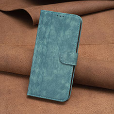 Leather Case Stands Flip Cover Holder B01F for Xiaomi Redmi Note 12 4G Green