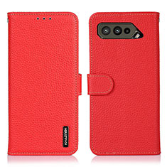 Leather Case Stands Flip Cover Holder B01H for Asus ROG Phone 5 Pro Red