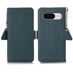 Leather Case Stands Flip Cover Holder B01H for Google Pixel 8 5G Green