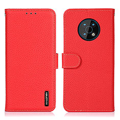 Leather Case Stands Flip Cover Holder B01H for Nokia G50 5G Red