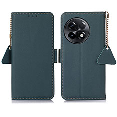 Leather Case Stands Flip Cover Holder B01H for OnePlus 11R 5G Green