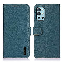 Leather Case Stands Flip Cover Holder B01H for OnePlus 9R 5G Green