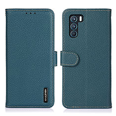 Leather Case Stands Flip Cover Holder B01H for Oppo K9 Pro 5G Green