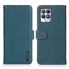 Leather Case Stands Flip Cover Holder B01H for Realme Narzo 50 4G Green