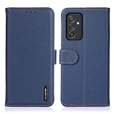 Leather Case Stands Flip Cover Holder B01H for Samsung Galaxy A35 5G Blue