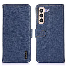 Leather Case Stands Flip Cover Holder B01H for Samsung Galaxy S24 Plus 5G Blue