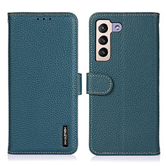 Leather Case Stands Flip Cover Holder B01H for Samsung Galaxy S25 5G Green