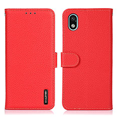 Leather Case Stands Flip Cover Holder B01H for Sony Xperia Ace III SOG08 Red