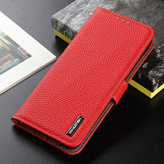 Leather Case Stands Flip Cover Holder B01H for Vivo Y12A Red