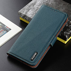 Leather Case Stands Flip Cover Holder B01H for Vivo Y20G Green