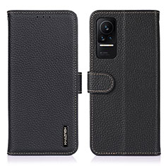 Leather Case Stands Flip Cover Holder B01H for Xiaomi Civi 1S 5G Black