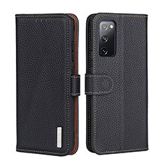 Leather Case Stands Flip Cover Holder B01H for Xiaomi Mi 11i 5G Black