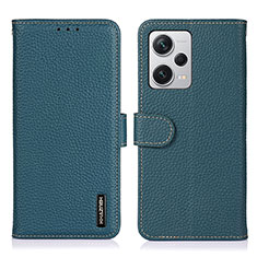 Leather Case Stands Flip Cover Holder B01H for Xiaomi Redmi Note 12 Explorer Green