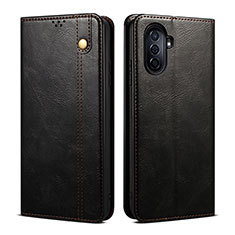 Leather Case Stands Flip Cover Holder B01S for Huawei Enjoy 50 Black