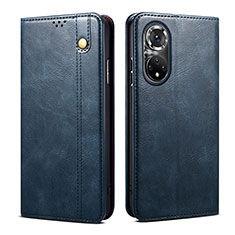 Leather Case Stands Flip Cover Holder B01S for Huawei Nova 9 Pro Blue