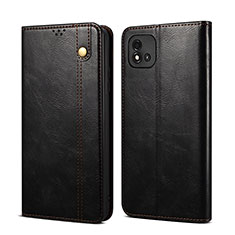 Leather Case Stands Flip Cover Holder B01S for Realme C20A Black