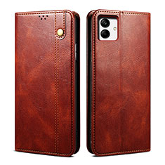 Leather Case Stands Flip Cover Holder B01S for Samsung Galaxy A04E Brown