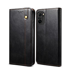 Leather Case Stands Flip Cover Holder B01S for Xiaomi Mi 11X Pro 5G Black