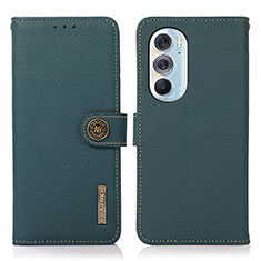 Leather Case Stands Flip Cover Holder B02H for Motorola Moto Edge X30 5G Green