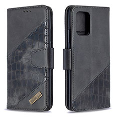 Leather Case Stands Flip Cover Holder B03F for Samsung Galaxy M80S Black