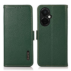 Leather Case Stands Flip Cover Holder B03H for OnePlus Nord CE 3 5G Green