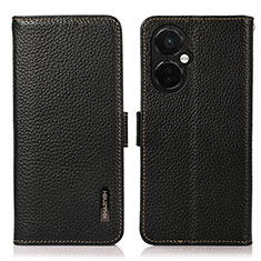 Leather Case Stands Flip Cover Holder B03H for OnePlus Nord N30 5G Black