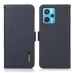 Leather Case Stands Flip Cover Holder B03H for Realme Narzo 50 Pro 5G Blue