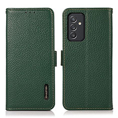 Leather Case Stands Flip Cover Holder B03H for Samsung Galaxy A05s Green