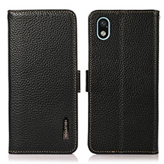 Leather Case Stands Flip Cover Holder B03H for Sony Xperia Ace III Black