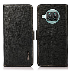 Leather Case Stands Flip Cover Holder B03H for Xiaomi Mi 10T Lite 5G Black