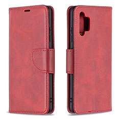 Leather Case Stands Flip Cover Holder B04F for Samsung Galaxy A32 4G Red