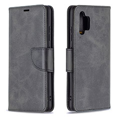 Leather Case Stands Flip Cover Holder B04F for Samsung Galaxy M32 5G Black