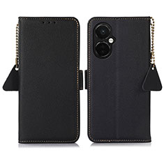 Leather Case Stands Flip Cover Holder B04H for OnePlus Nord N30 5G Black